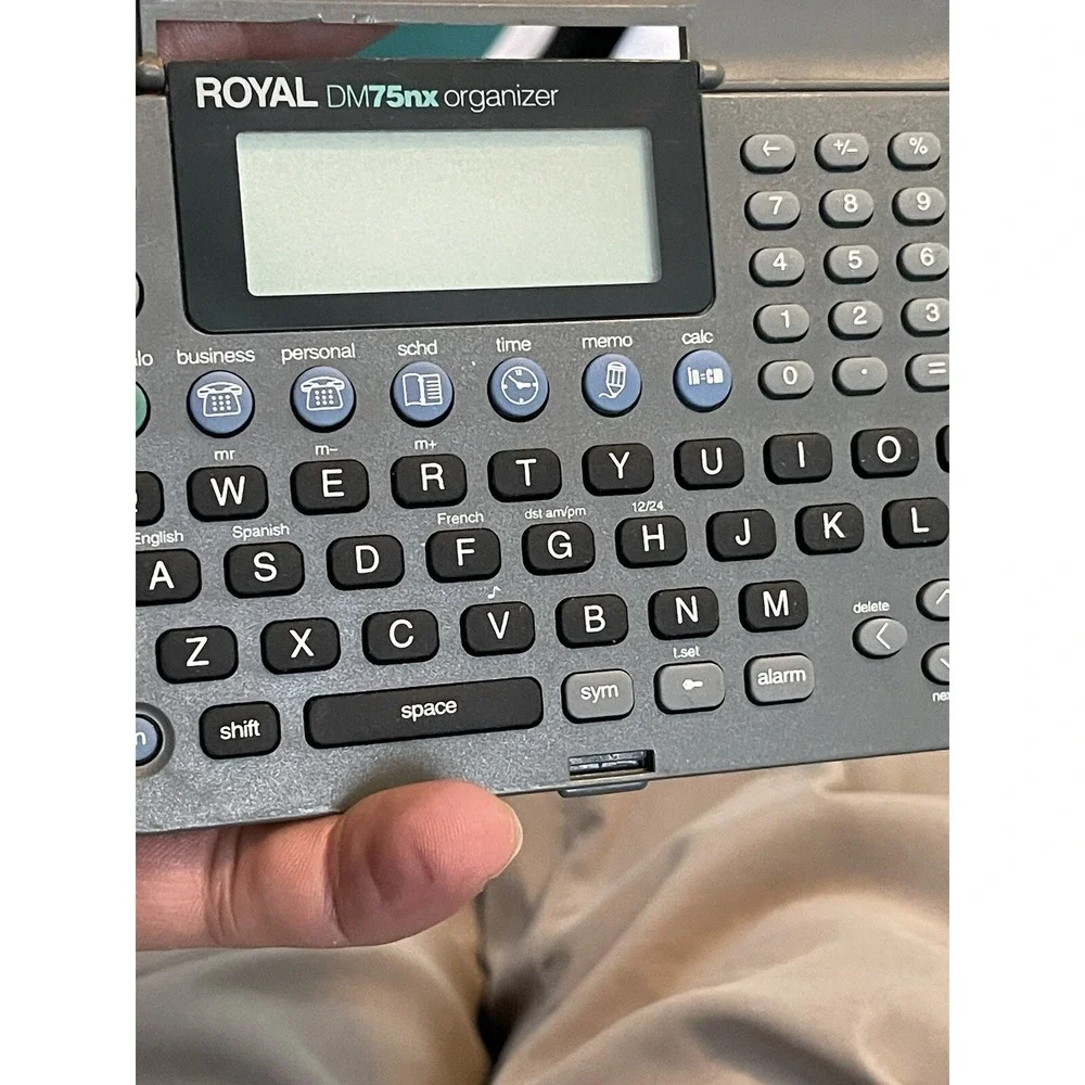 Royal‎ DM75nx personal Organizer Calculator Vintage Works Great